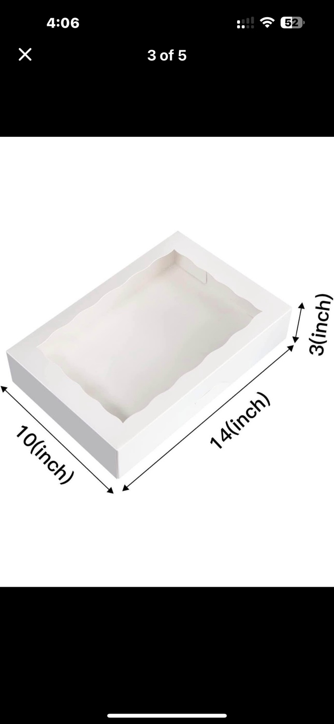 White Cookie Box with Window - photo 2