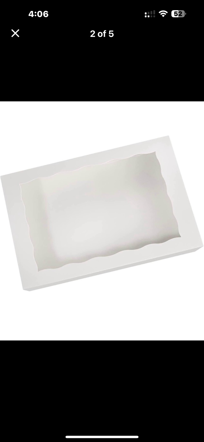 White Cookie Box with Window - photo 3
