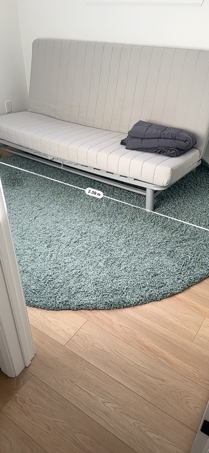 Circular Teal Shaggy Rug - photo 2
