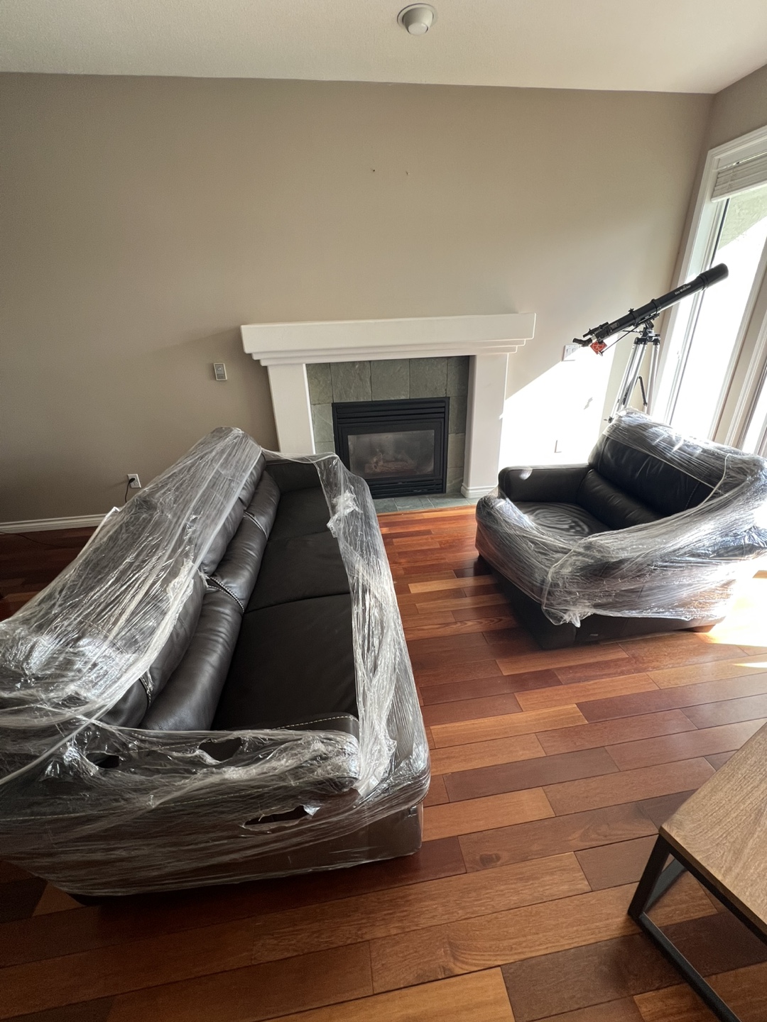 Nature Editions Brown Leather Sofa and Armchair Set - photo 5