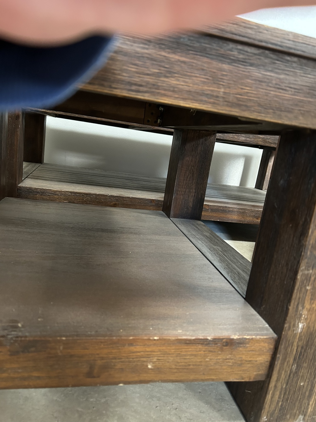 Three-piece wood coffee table set - photo 3