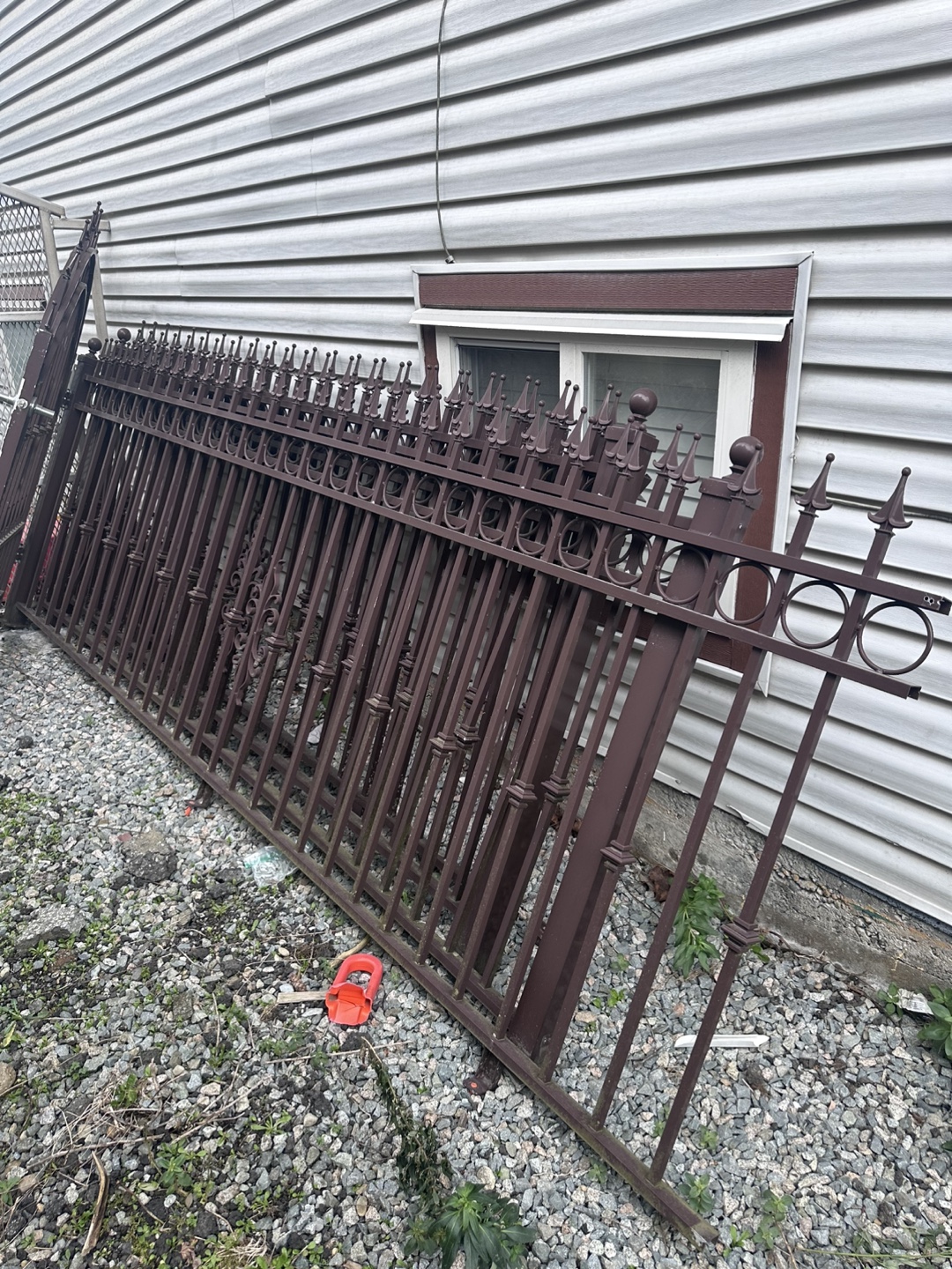 Ornate Metal Fence Section