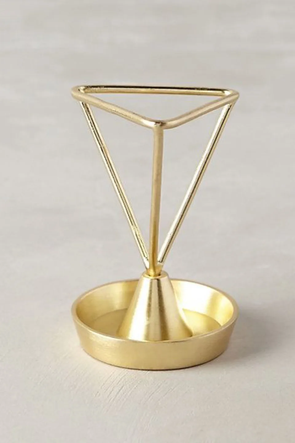 Anthropologie Gold Geometric Pen/Pencil Holder image indicator(2)