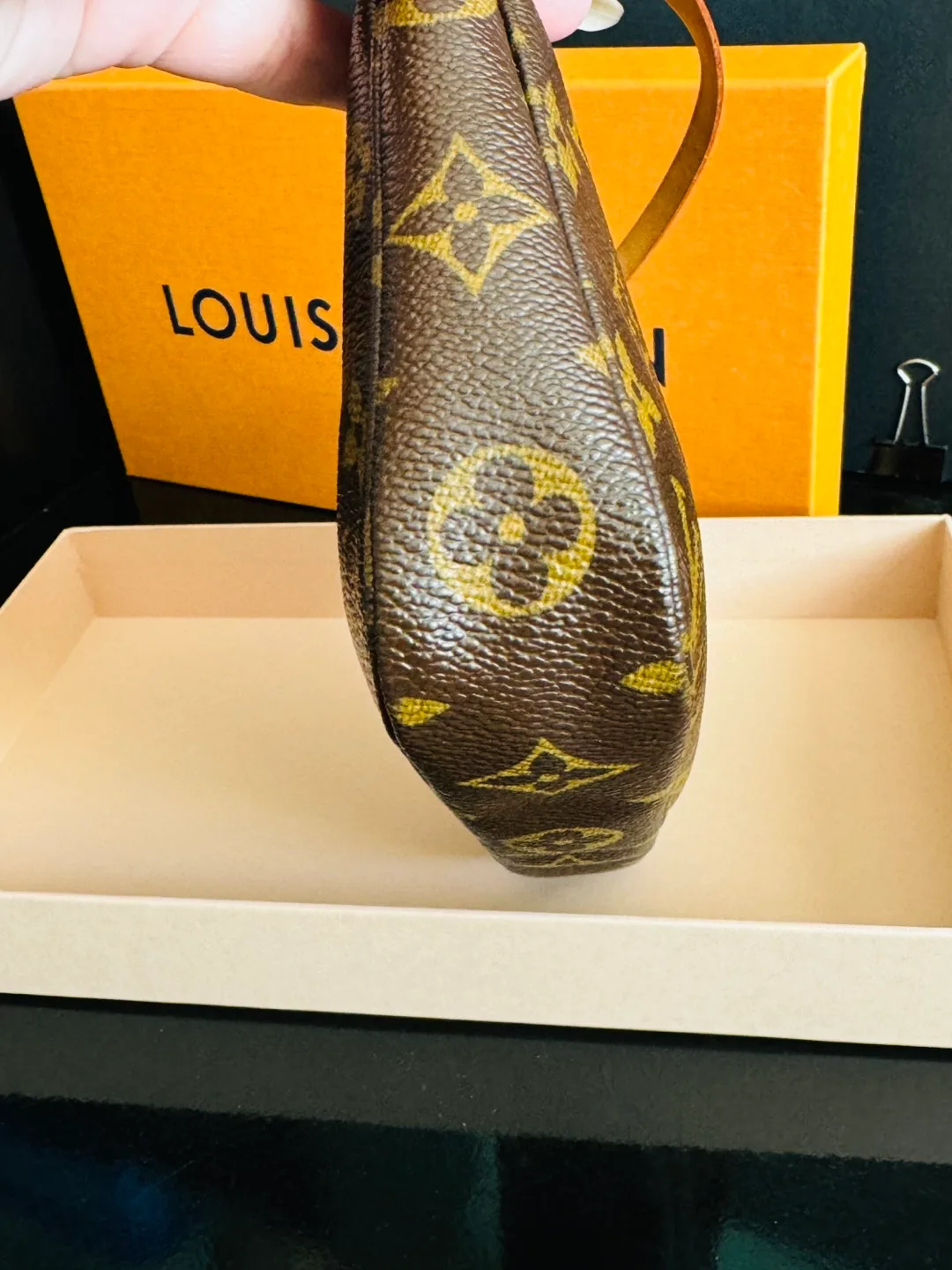 Authentic  Accessories Pochette Monogram image indicator(10)