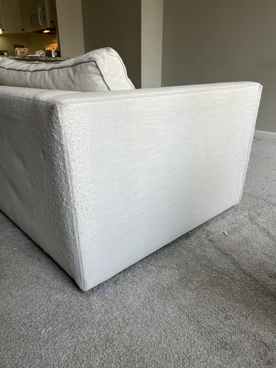 FREE West Elm Off-White Sofa - Needs TLC - photo 5