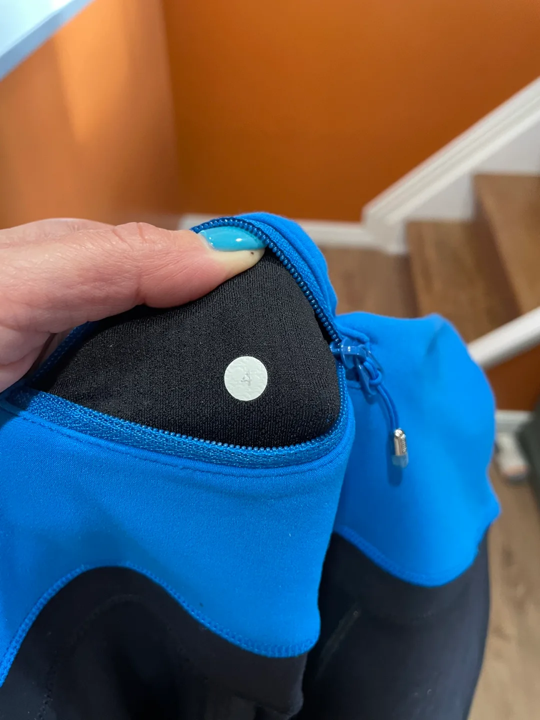 Lululemon Black & Blue Wunder Unders image indicator(2)