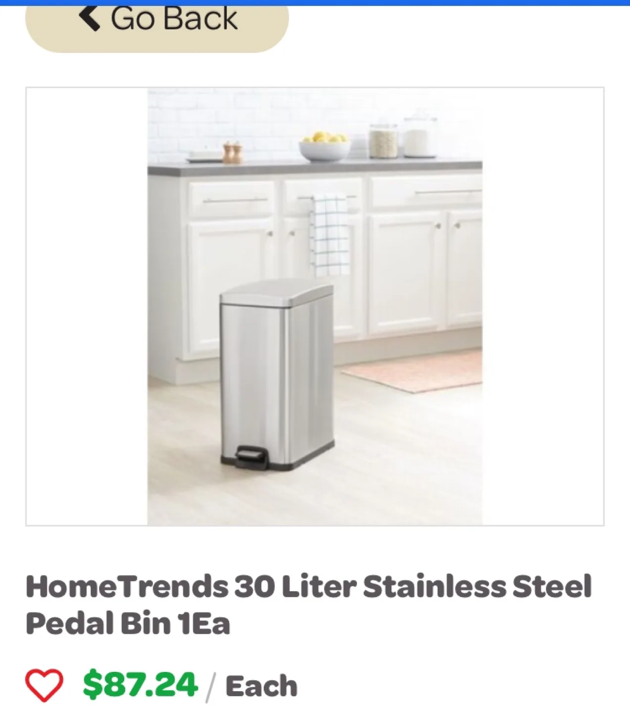 30 Litre Tall Slim Stainless Steel Pedal Garbage Can image indicator(3)