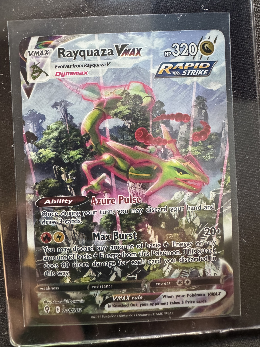 Rayquaza VMAX 316/202 Pokemon Card
