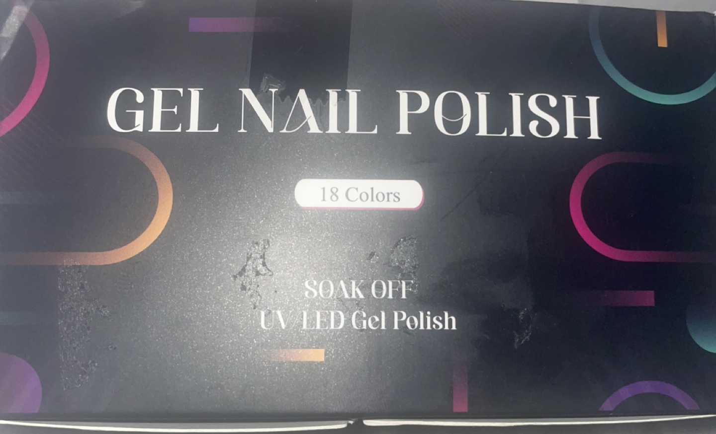 18 Colour Gel Nail Polish Set