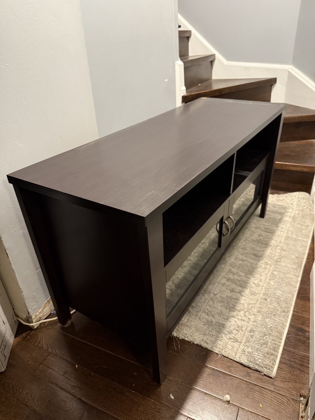 Dark Brown TV Stand - photo 2