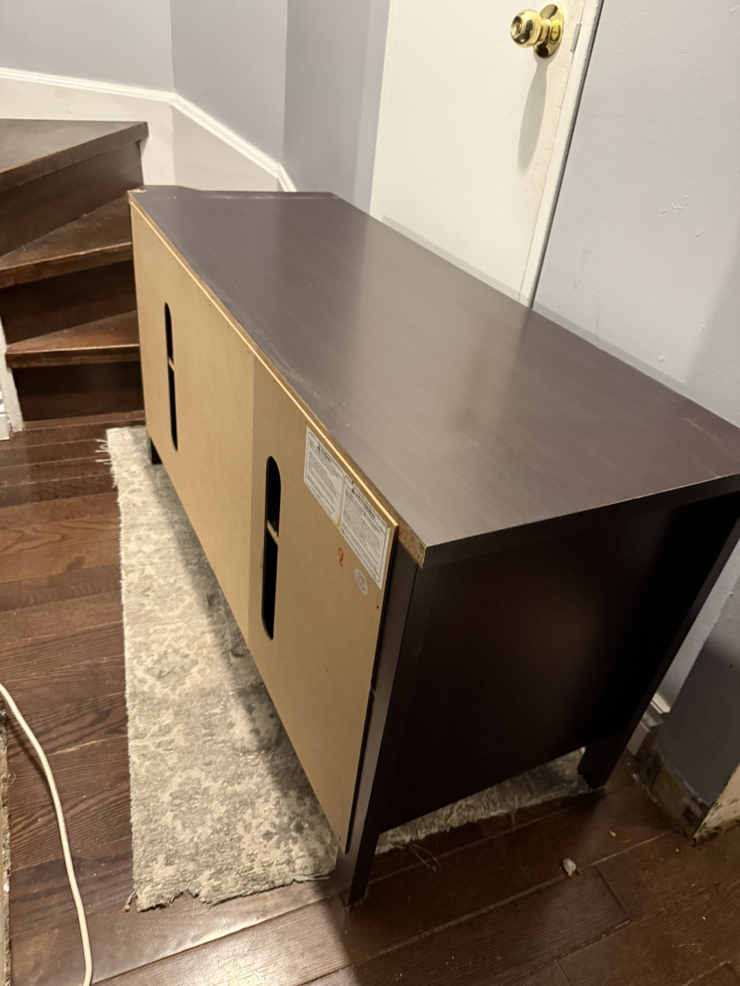 Dark Brown TV Stand - photo 5