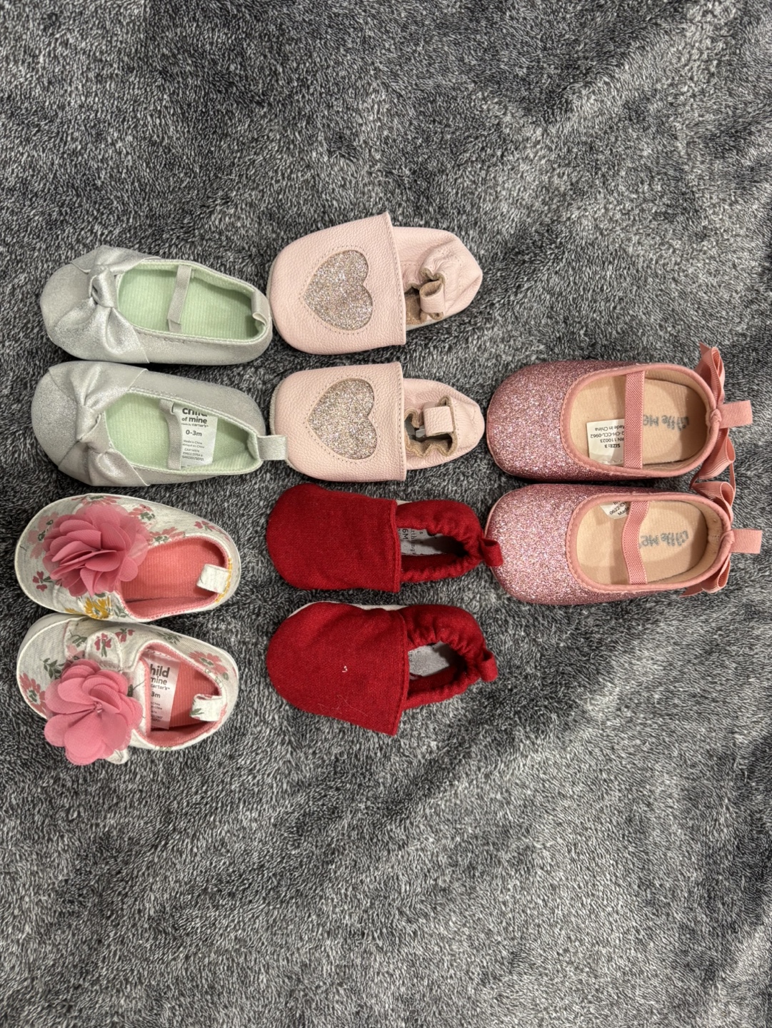 Baby Girl Shoes and Headbands Bundle