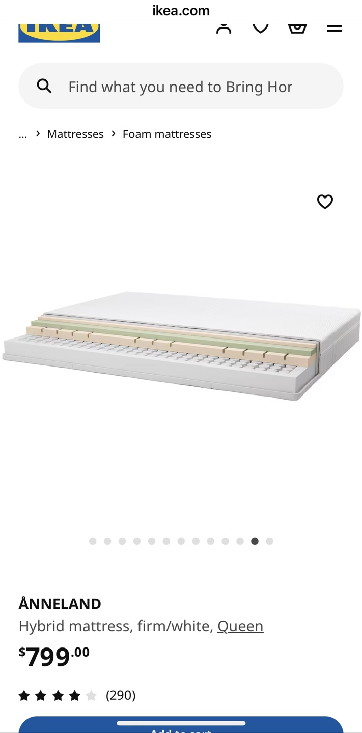 Ikea Double size form matress - photo 3