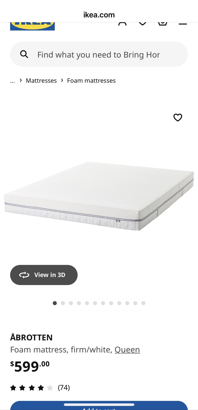 Ikea Double size form matress - photo 5