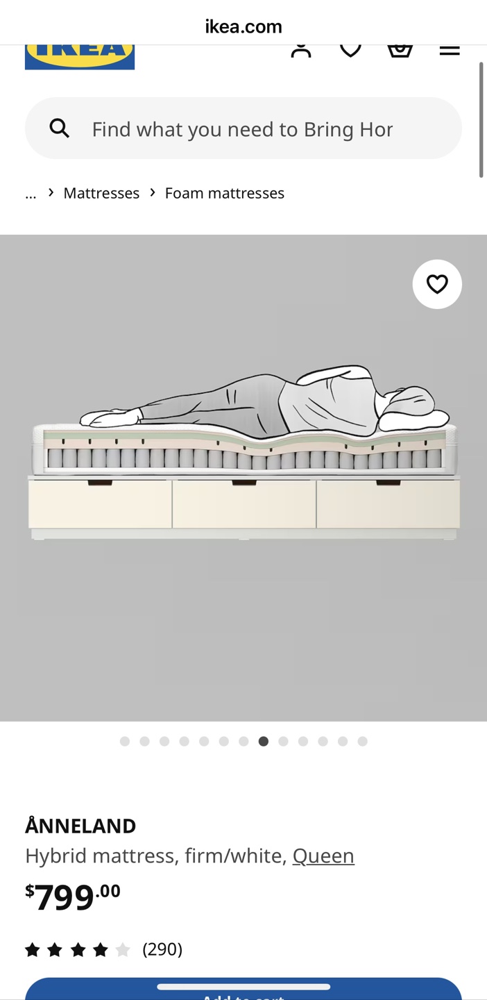 Ikea Double size form matress - photo 4