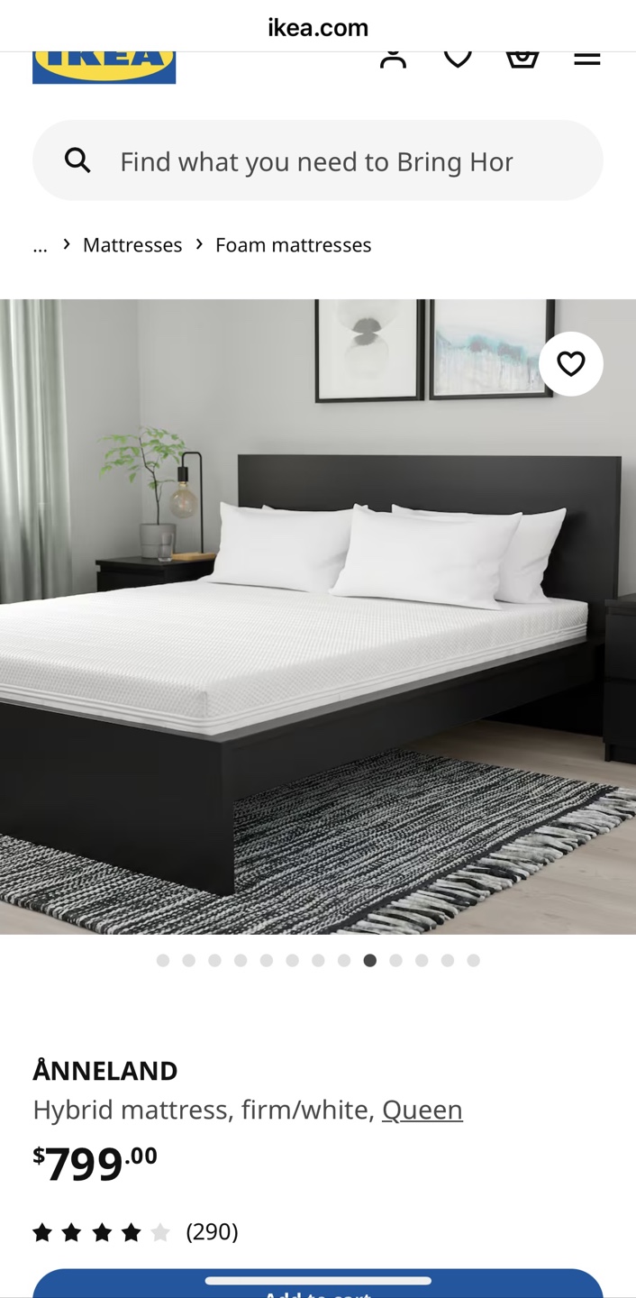 Ikea Double size form matress