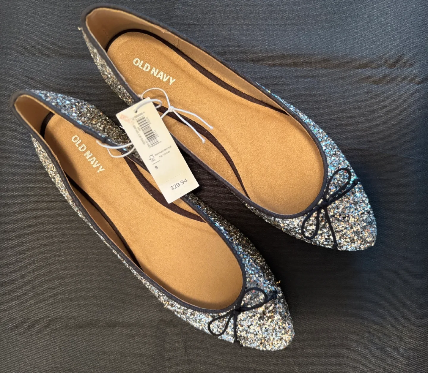 Old Navy Women's Glitter Ballet Flats - Size 9 thumbnail