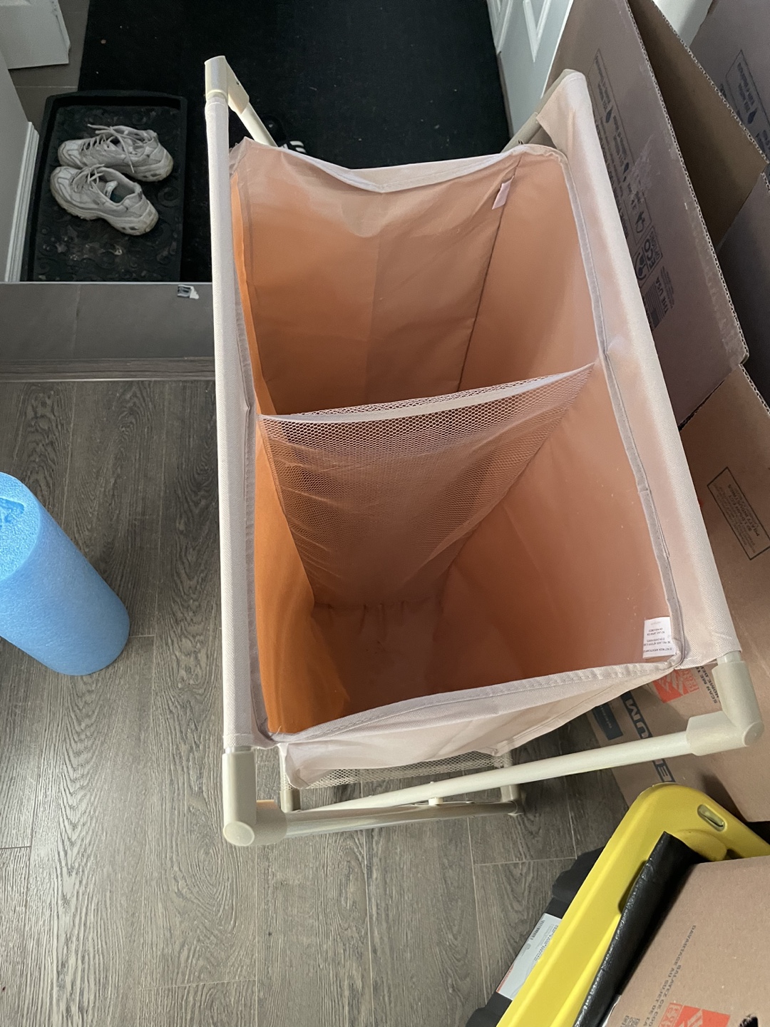 Double Laundry Hamper with Rolling Stand