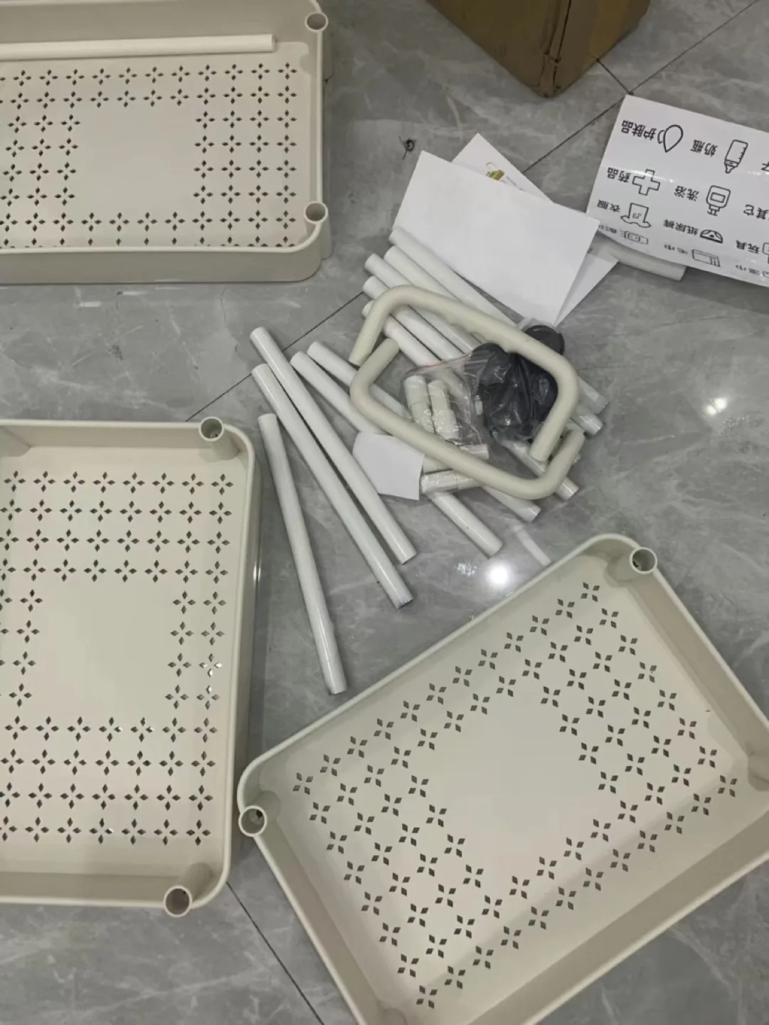 Three-Tier Rolling Cart Organizer image indicator(3)