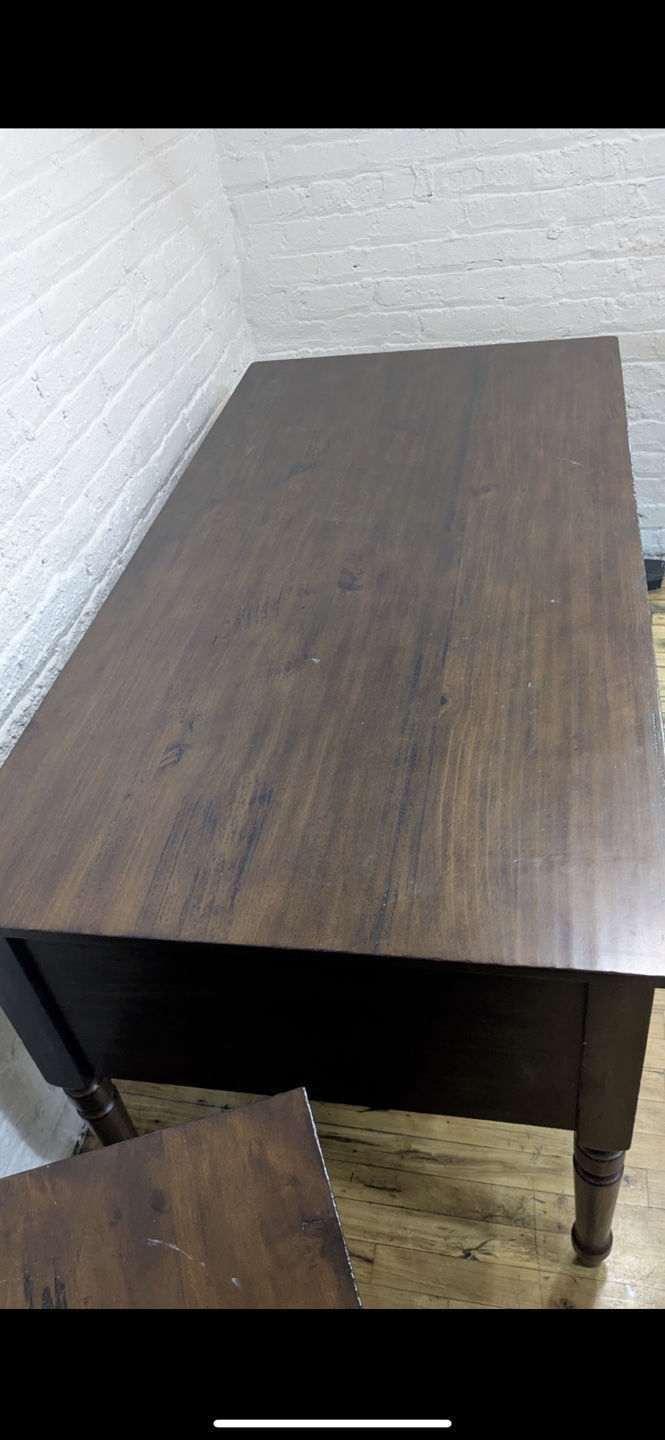 Pottery Barn Printer's Keyhole Executive Desk (64") - photo 3