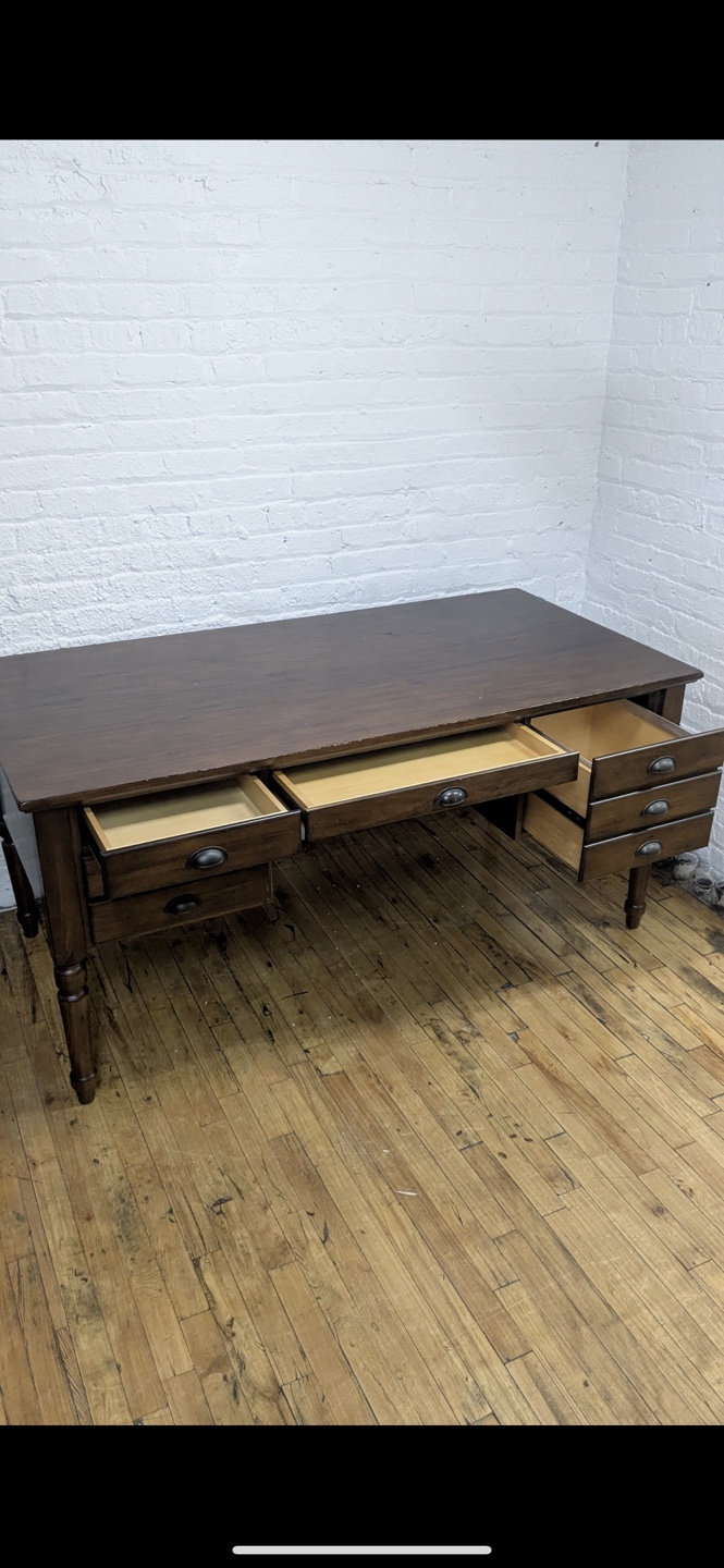 Pottery Barn Printer's Keyhole Executive Desk (64") - photo 2