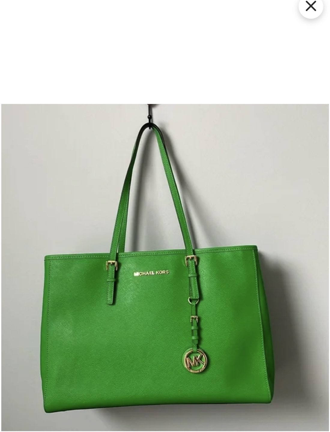 Michael Kors Bright Green Tote Bag