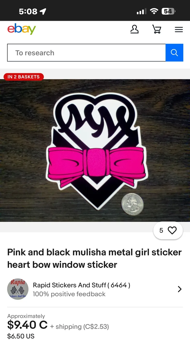 🍒Metal Mulisha Ladies Edition Sticker Lot image indicator(6)