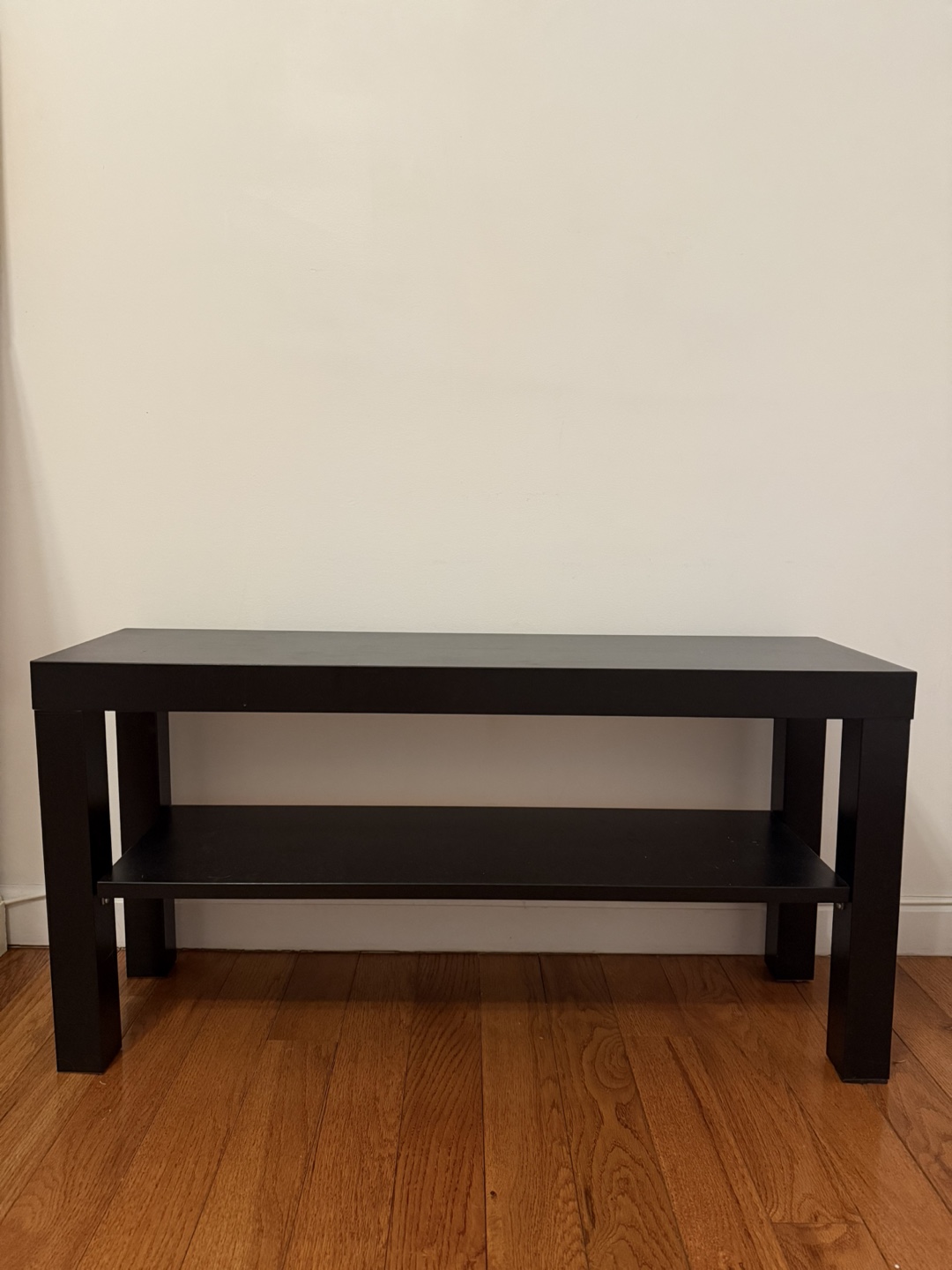 Black TV Stand with Shelf