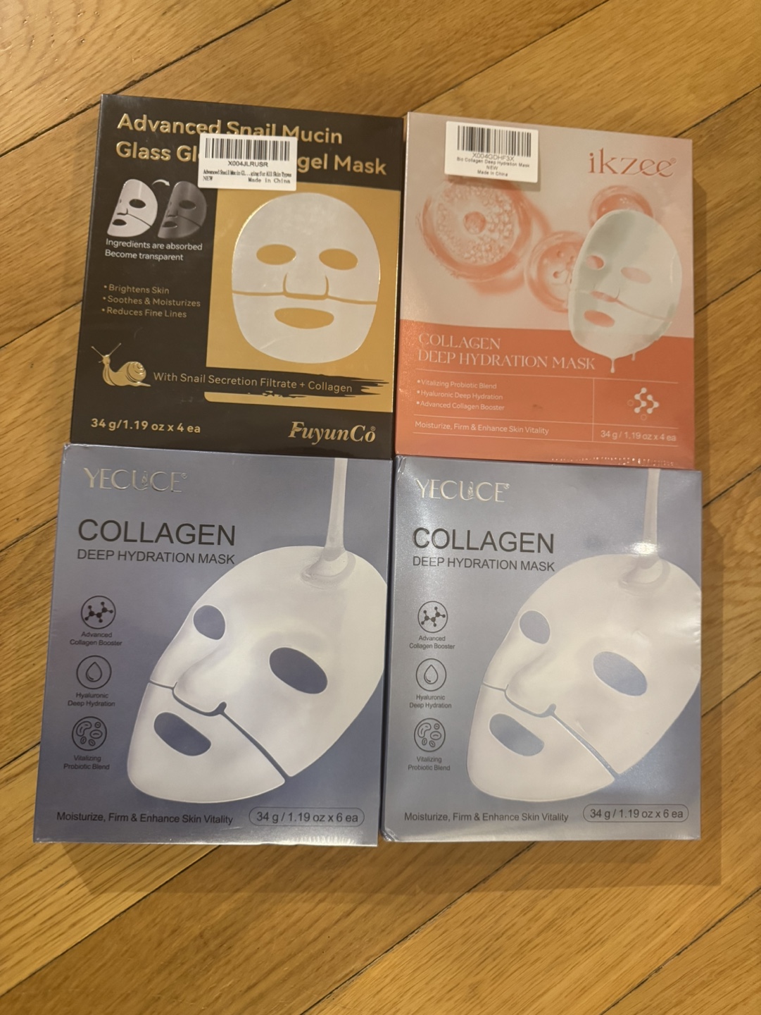 Face Mask Variety Pack -  Hydration & Snail Mucin