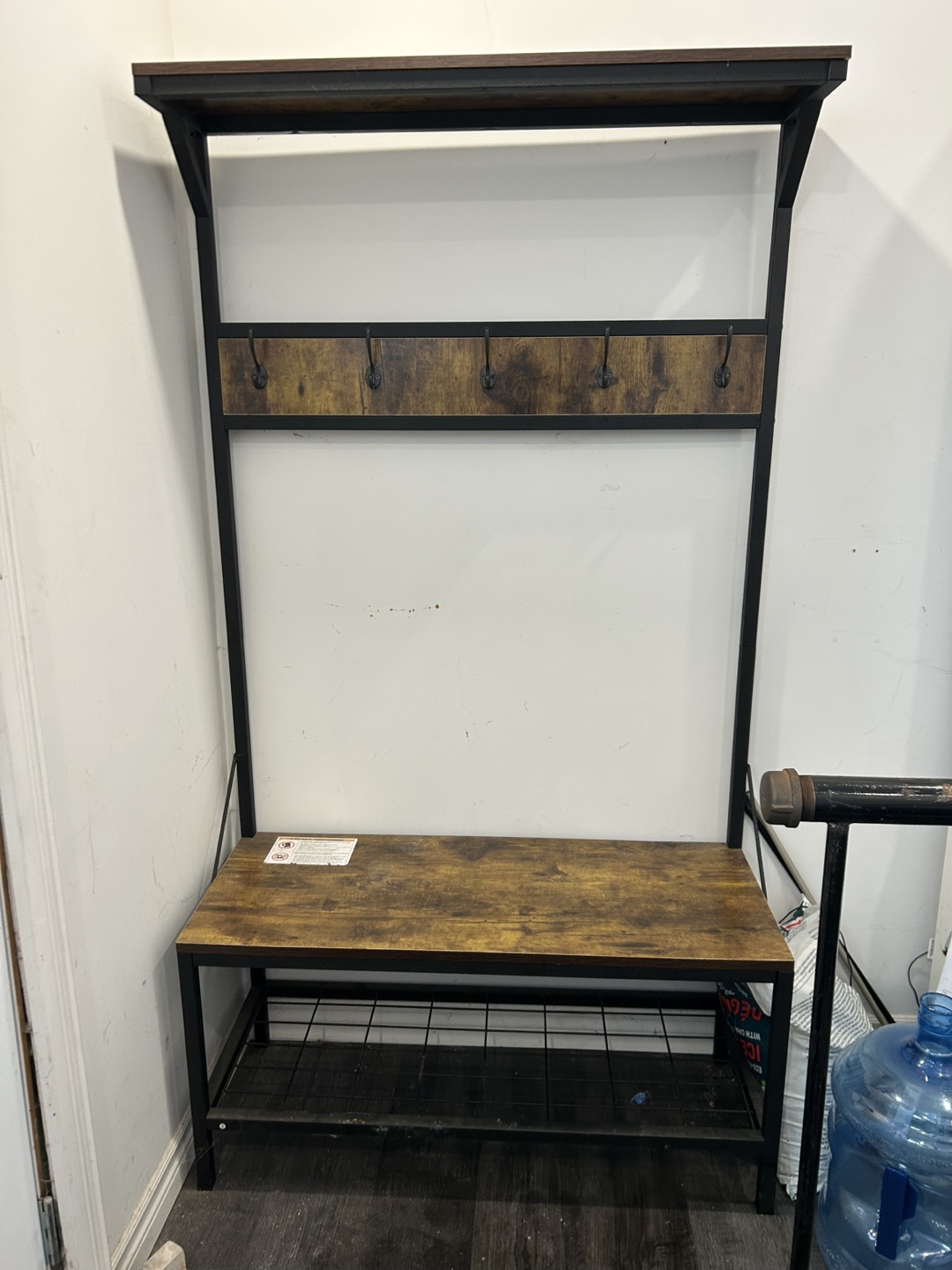 Hall Tree with Bench and Shoe Rack
