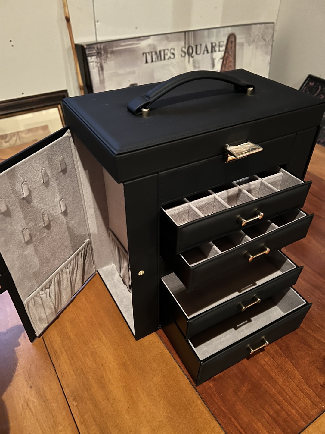 Jewelry Box with Drawers and Mirror - photo 2