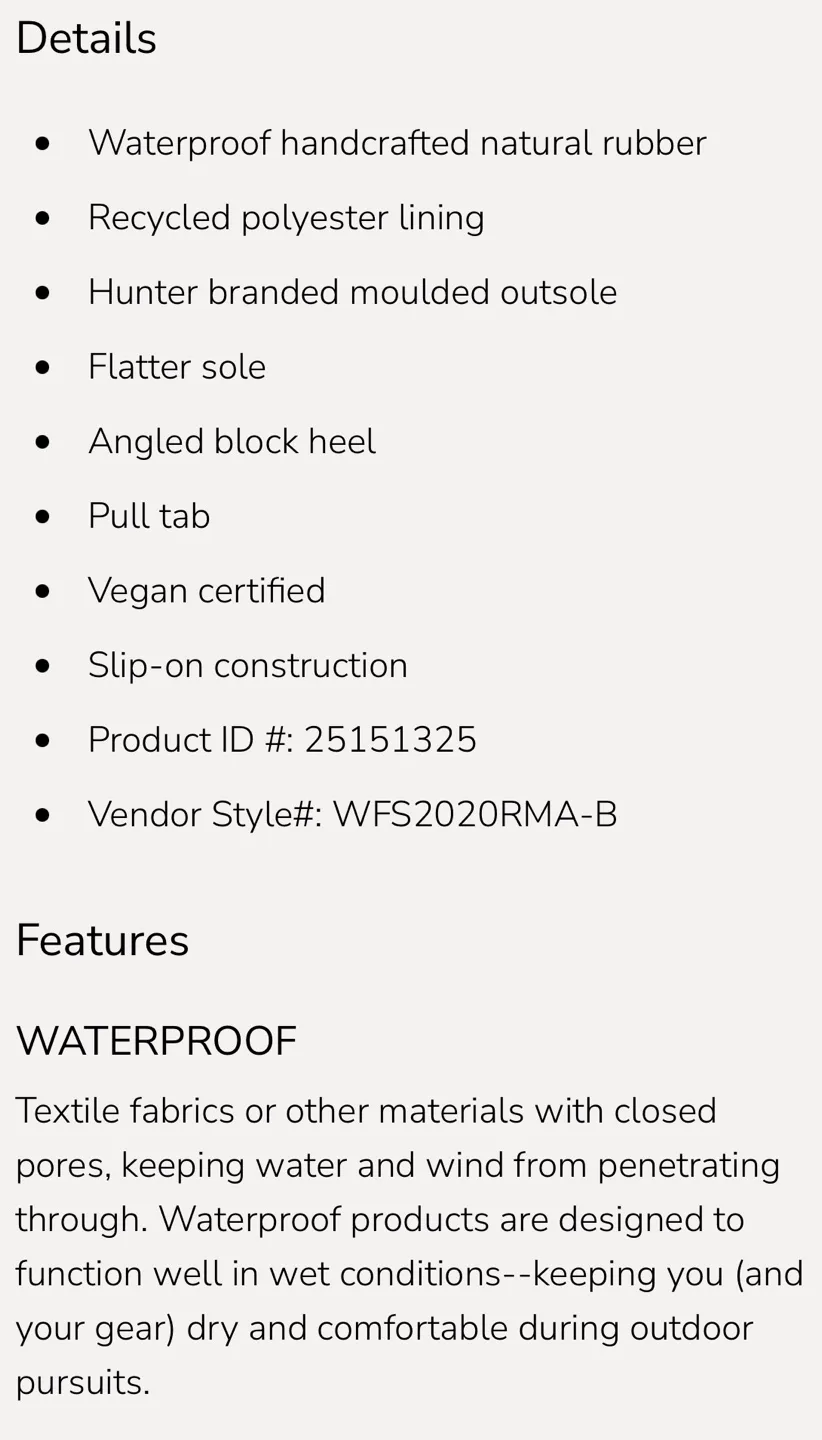 Hunter Original Play Boot Short Black Size 9 image indicator(5)