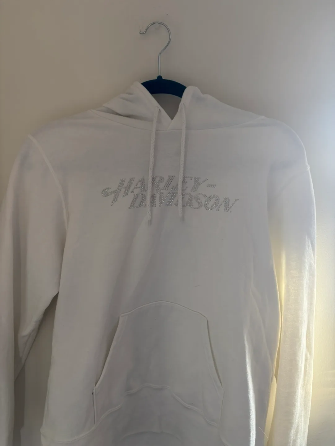Harley Davidson Women's Size L White Hoodie image indicator(2)