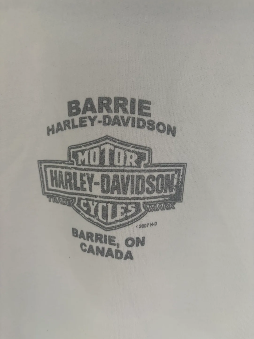 Harley Davidson Women's Size L White Hoodie image indicator(4)