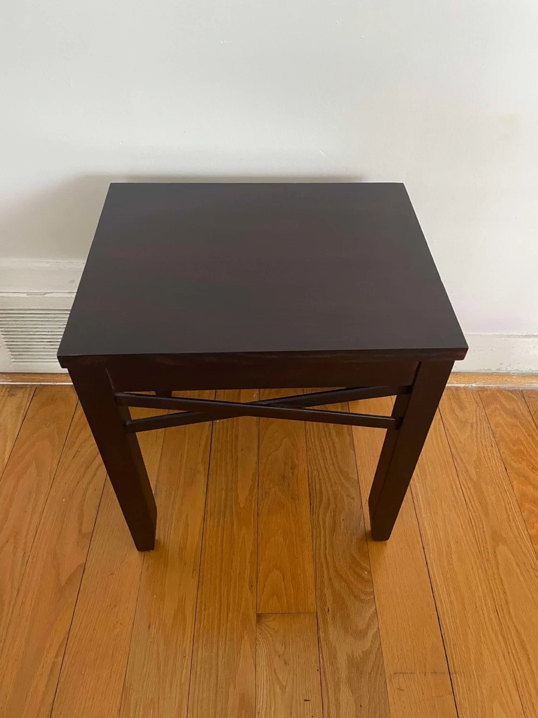 Dark Brown Wooden End Table image indicator(2)