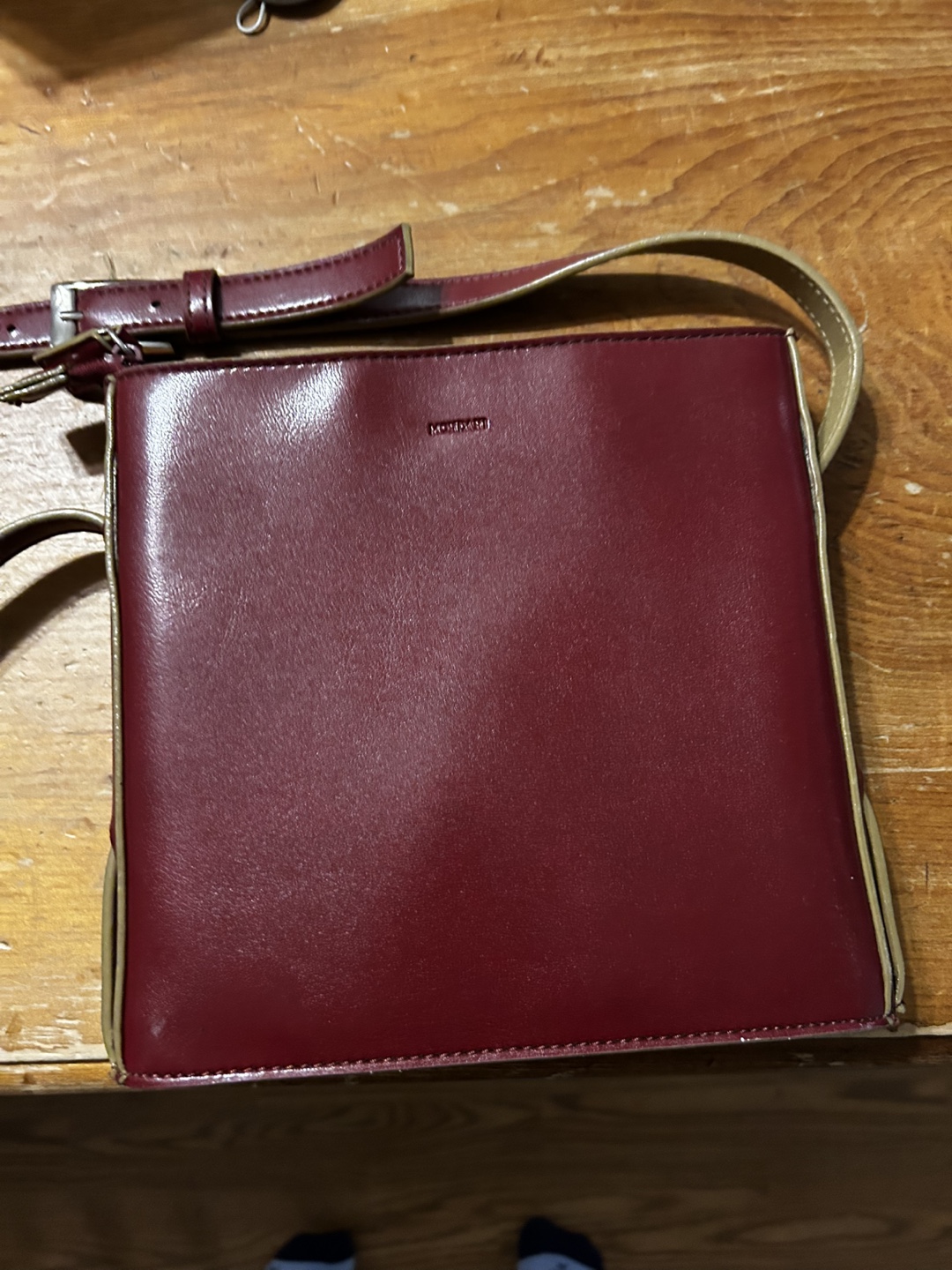 Real Leather mondani small crossbody Bag.