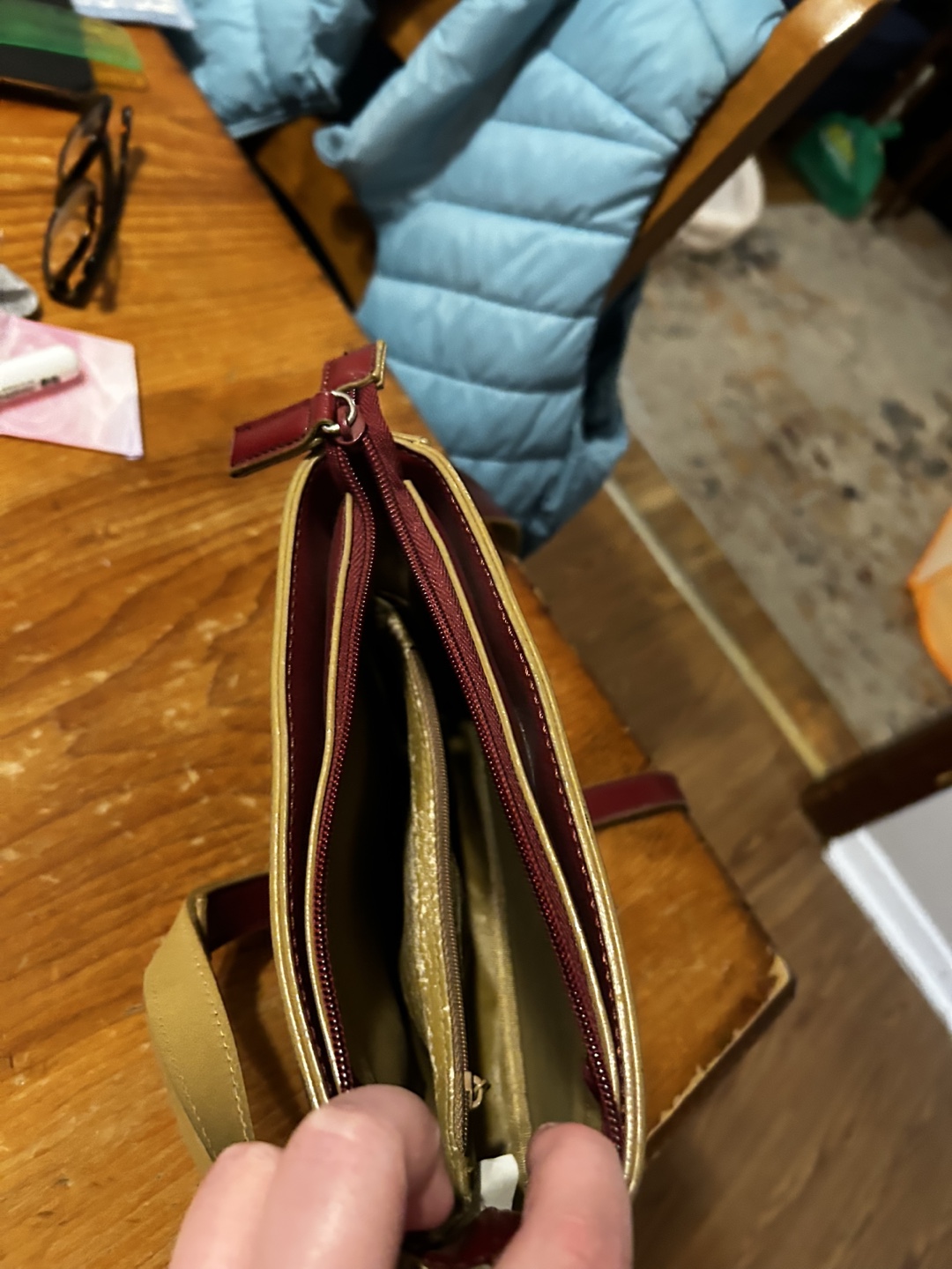 Real Leather mondani small crossbody Bag. - photo 4