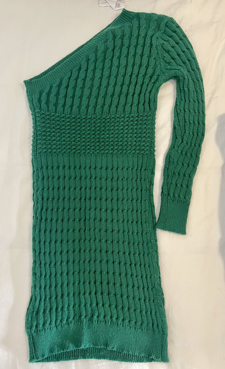 💚Green one-shoulder dress - photo 4