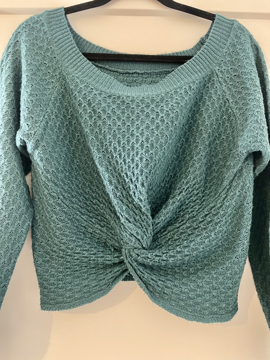 💚Teal off shoulder sweater - photo 4