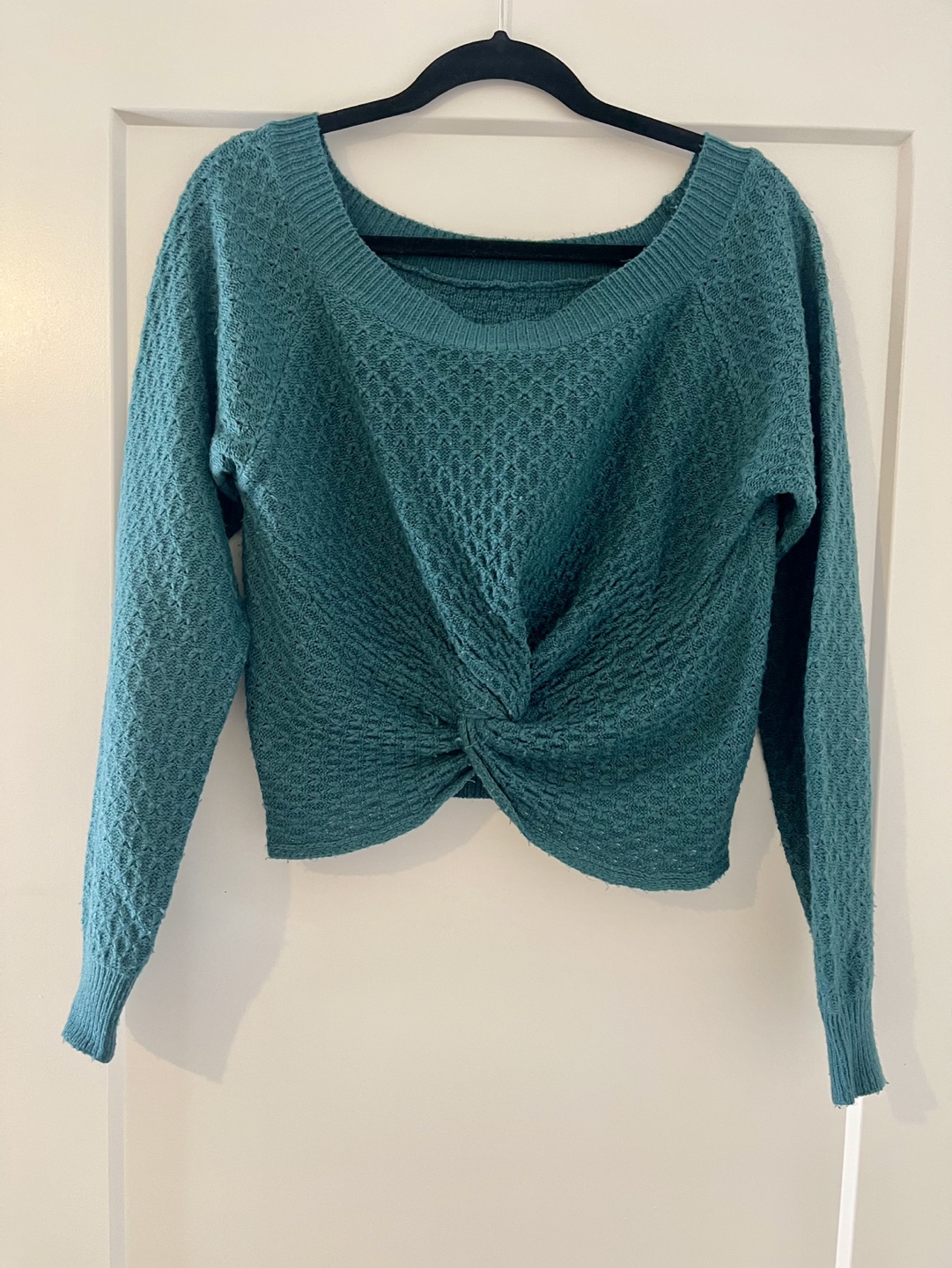 💚Teal off shoulder sweater - photo 3