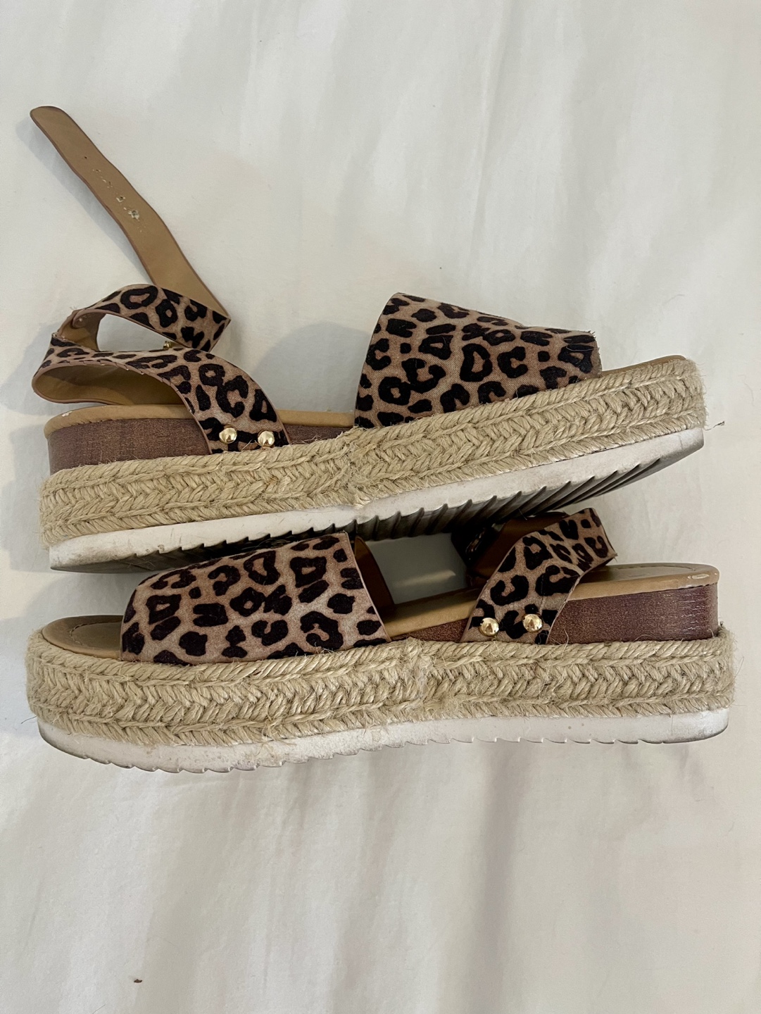Leopard Print Platform Sandals - photo 3