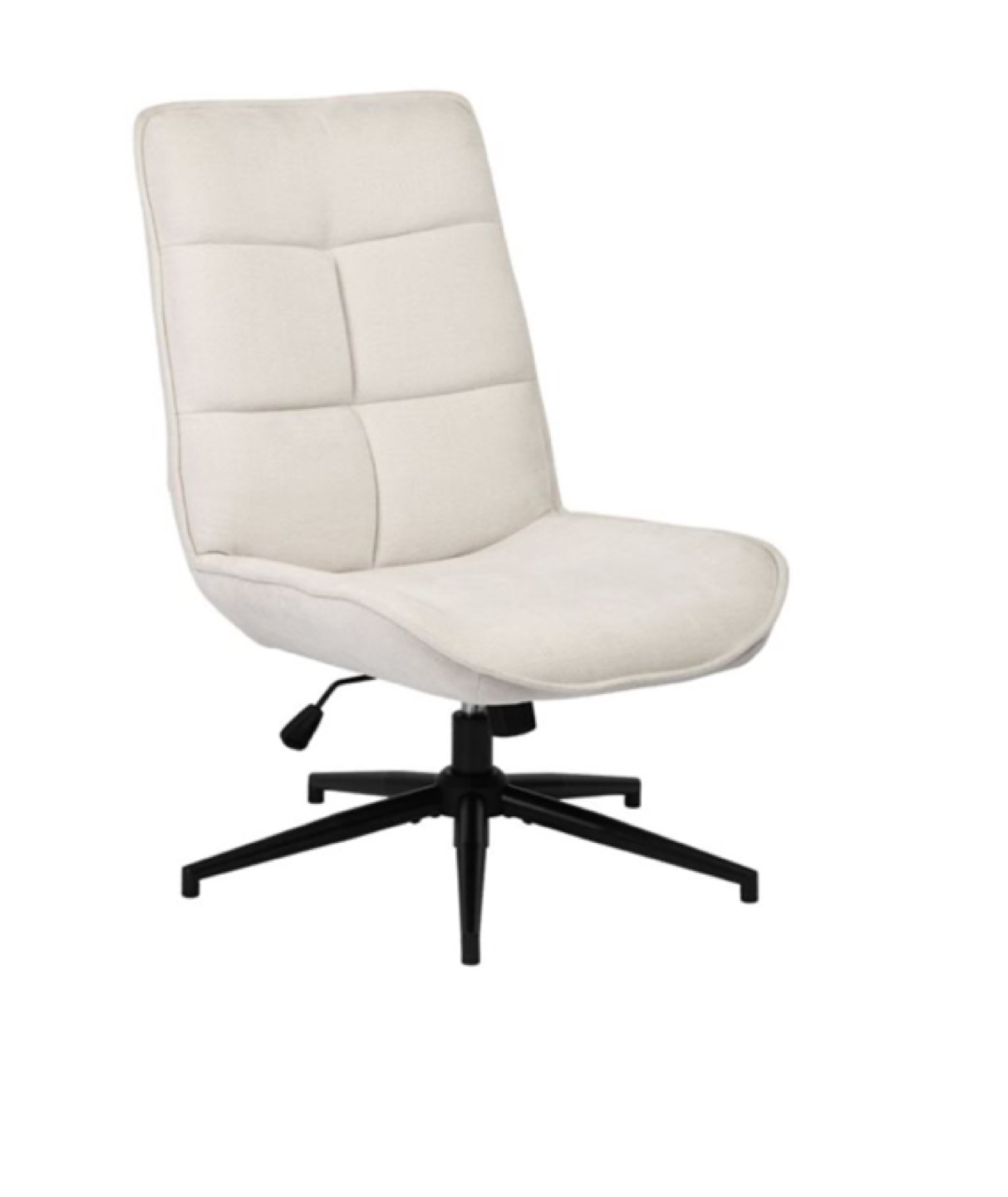 Homy Casa Beige 360-Degree Swivel Modern Accent Chair