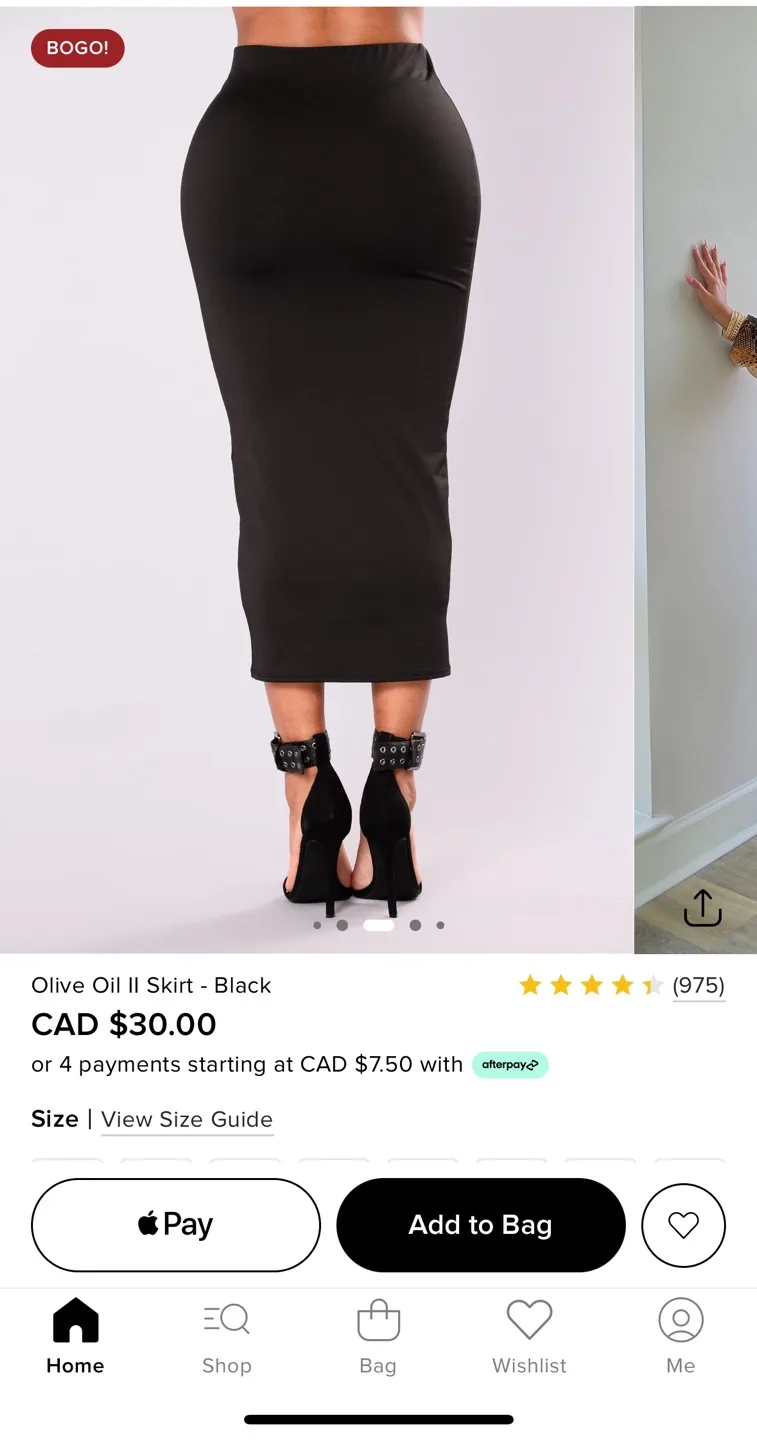 Fashion Nova | Midi Skirt image indicator(4)