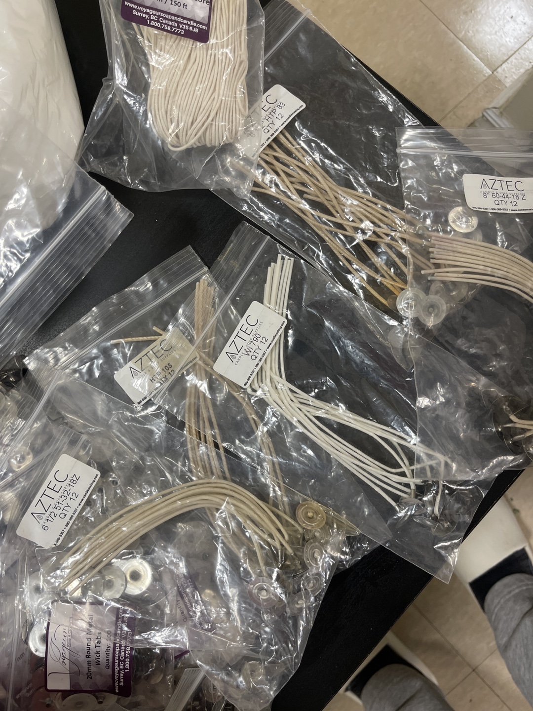 Candle Making Supplies Bundle: Wicks, Tabs & Cord - photo 3