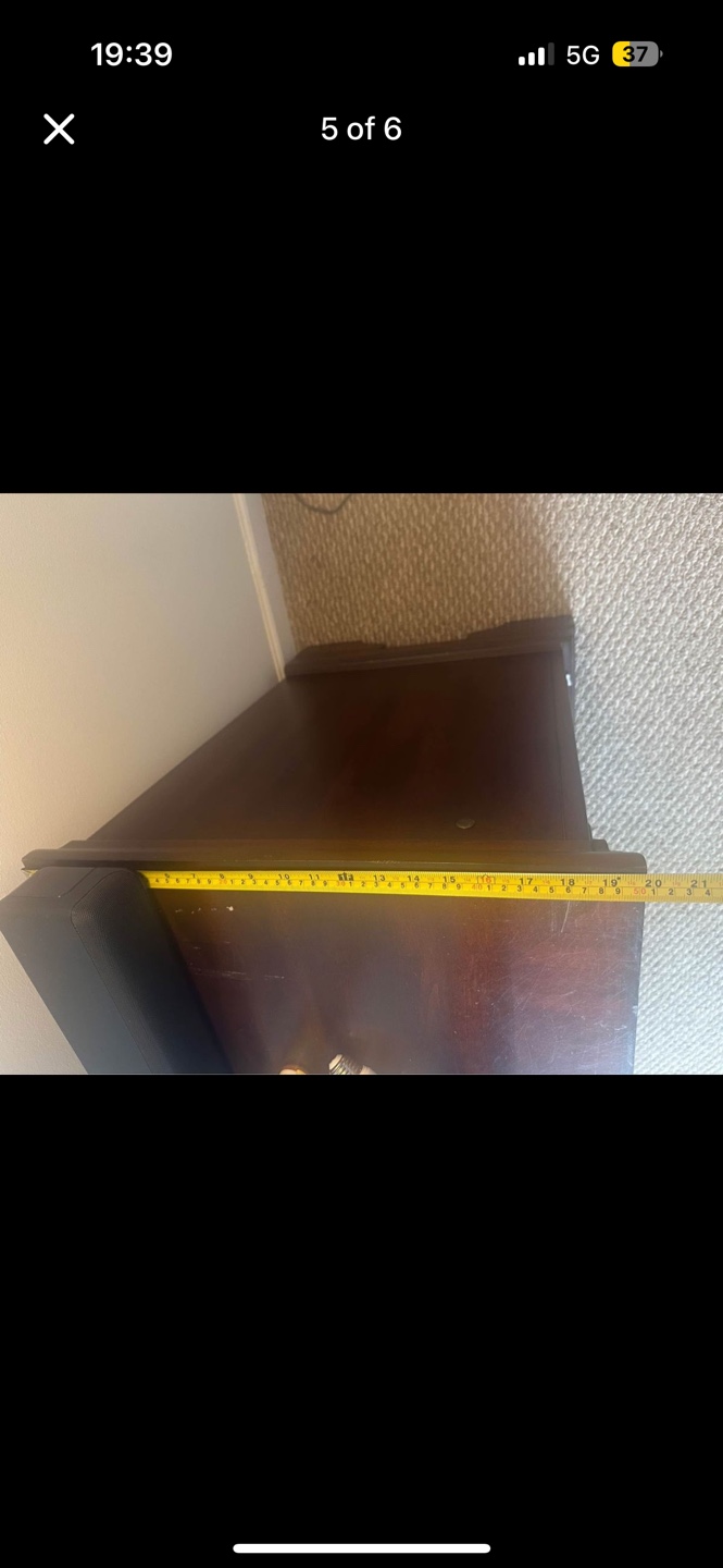 Dark brown wooden dresser - photo 4