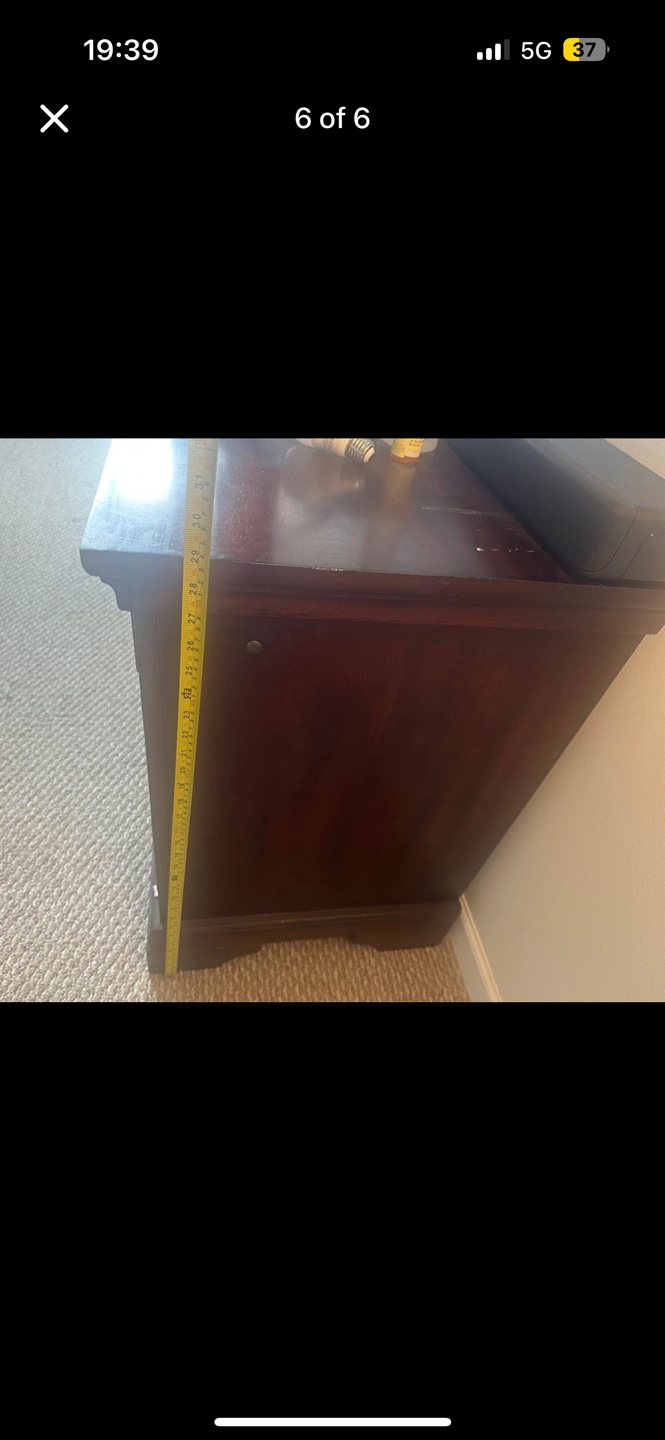Dark brown wooden dresser - photo 3