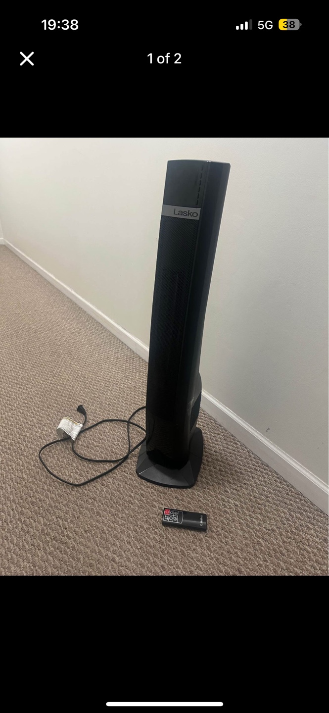 Lasko Ceramic Tower Heater with Remote - photo 2