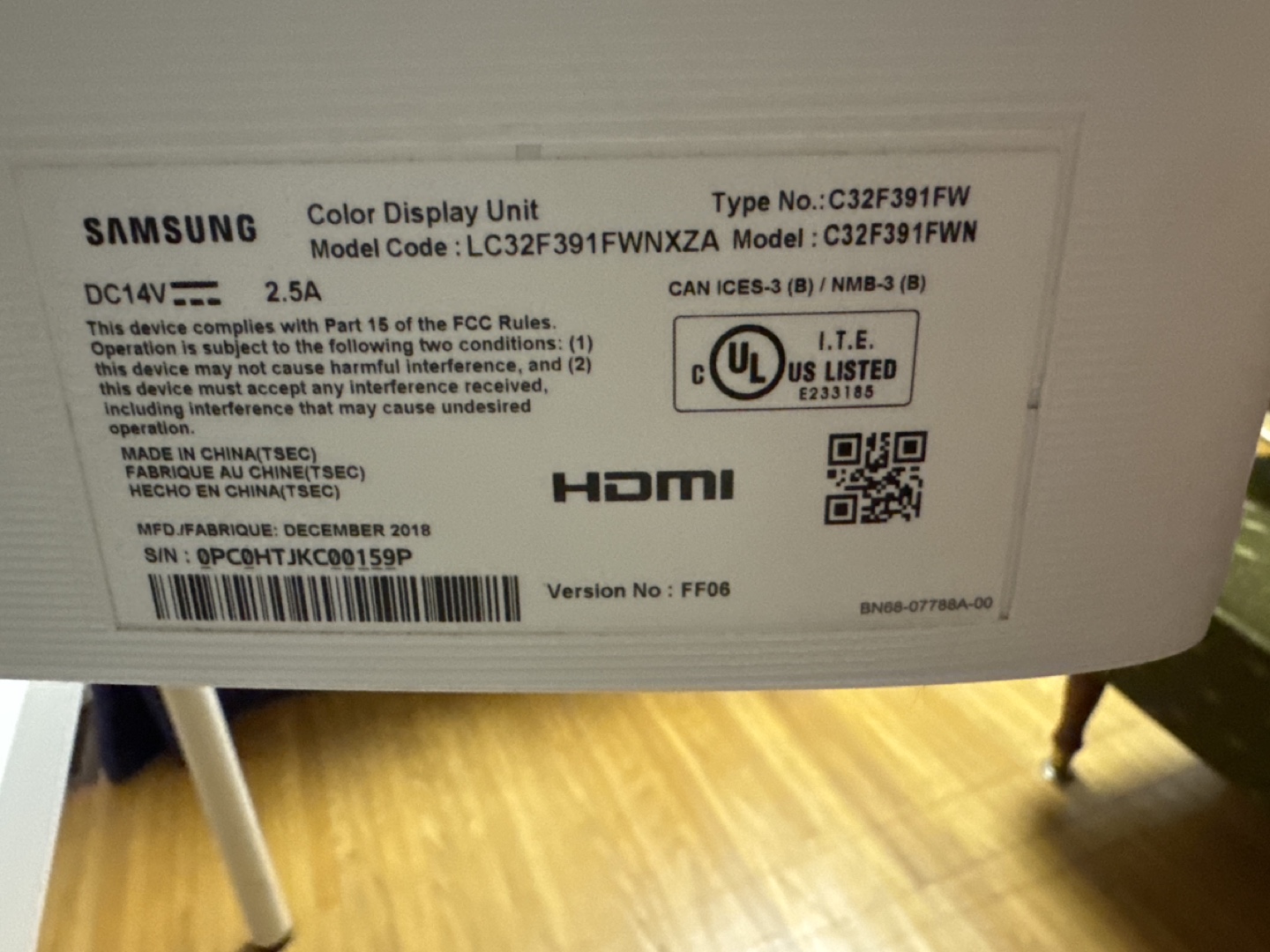 Samsung  32 inch C32F391FWN Curved Monitor - photo 2