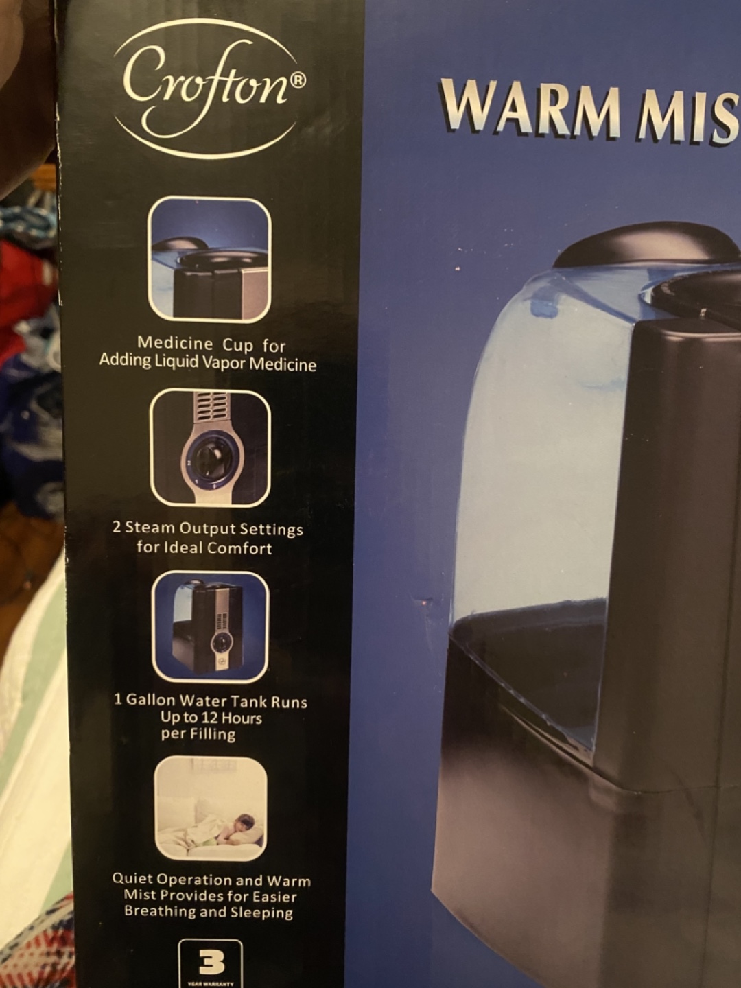 Crofton Warm Mist Humidifier - New in Box - photo 2