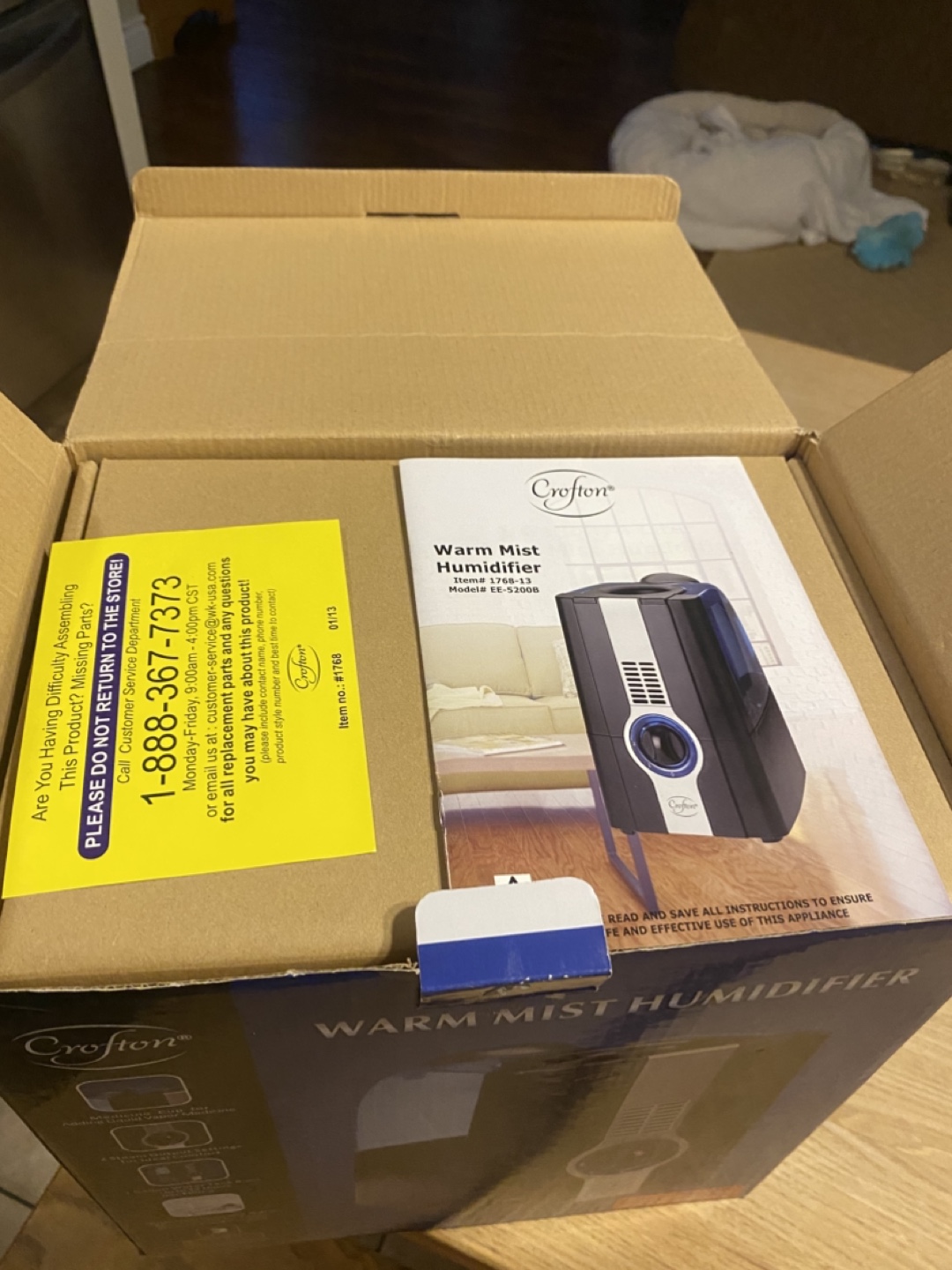 Crofton Warm Mist Humidifier - New in Box - photo 5